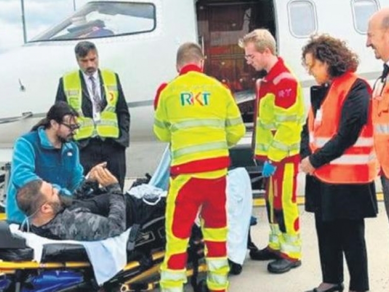 Ambulans uçağımız bu  defa