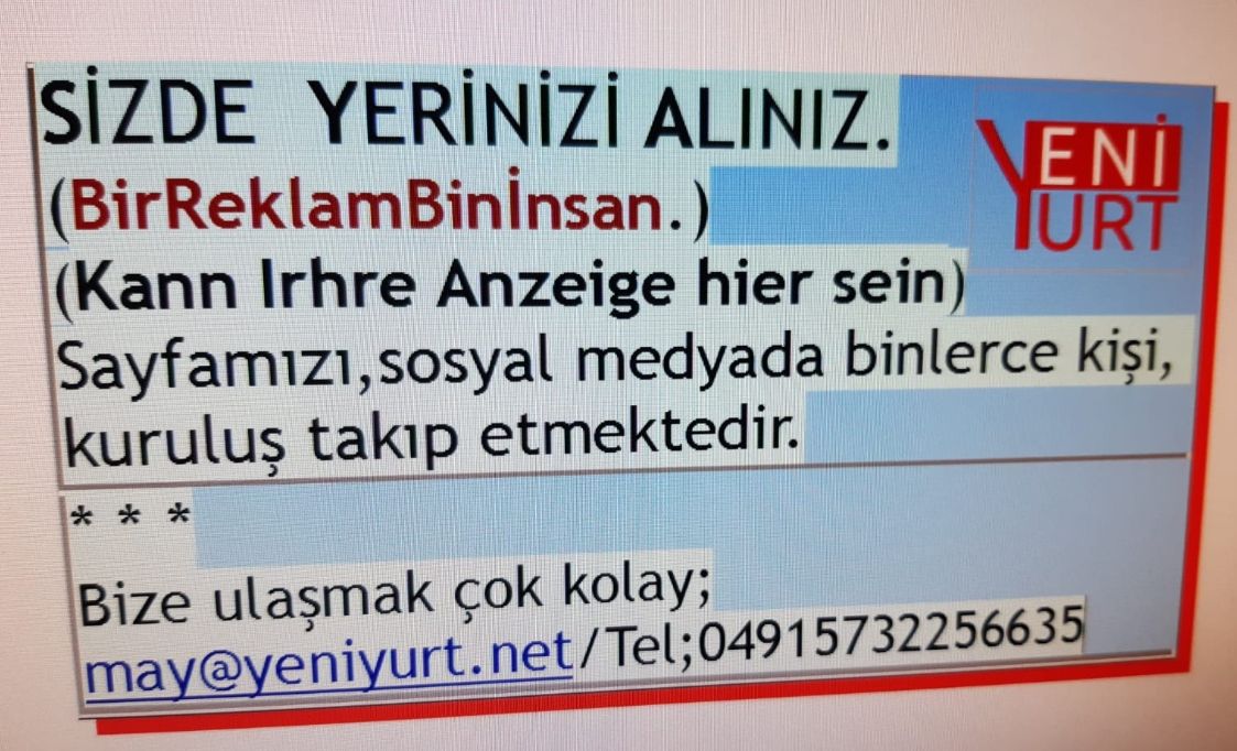 Reklam Veriniz